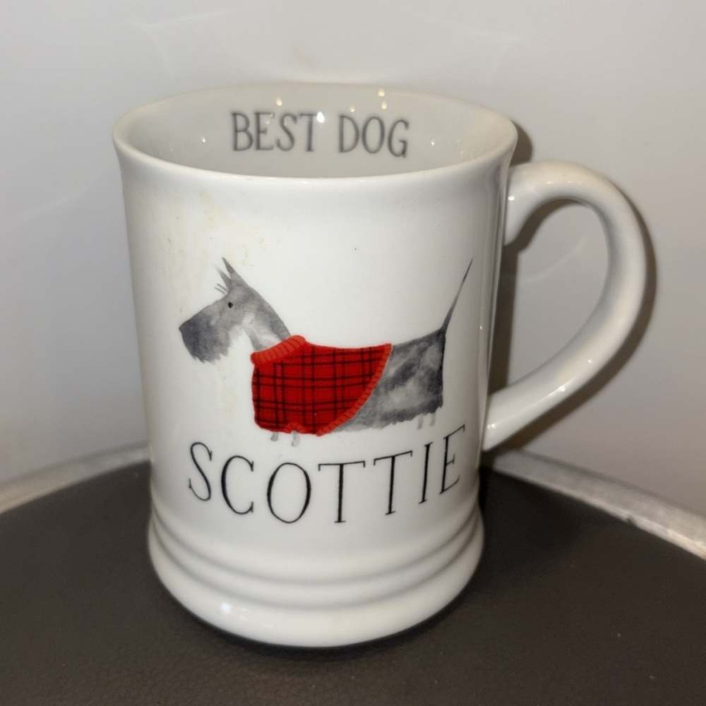 Scottie Best Dog Ceramic Coffee Tea Mug by Julianna Swaney Fringe Studio, 14 Oz
